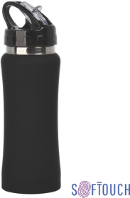 E7803-3 - Бутылка для воды "Индиана" 600 мл, покрытие soft touch