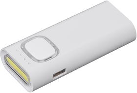 Зарядное устройство с LED-фонариком и подсветкой логотипа, 4400 mAh (E7450-1)