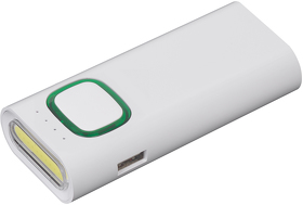 Зарядное устройство с LED-фонариком и подсветкой логотипа, 4400 mAh (E7450-6)