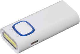 Зарядное устройство с LED-фонариком и подсветкой логотипа, 4400 mAh (E7450-2)