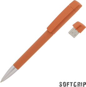 Ручка с флеш-картой USB 8GB «TURNUSsoftgrip M» (E60278-10/8Gb)