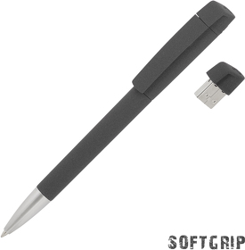 Ручка с флеш-картой USB 16GB «TURNUSsoftgrip M» (E60278-3/16Gb)