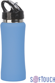 E7803-22 - Бутылка для воды "Индиана" 600 мл, покрытие soft touch