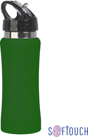 E7803-6 - Бутылка для воды "Индиана" 600 мл, покрытие soft touch