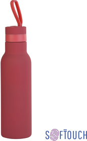 E6358-4 - Бутылка для воды "Фитнес" 700 мл, покрытие soft touch