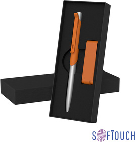 Набор ручка "Skil" + флеш-карта "Case" 8 Гб в футляре, покрытие soft touch (E6922-10S/8Gb)