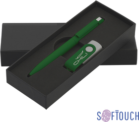 E6877-61S/16Gb - Набор ручка + флеш-карта 16 Гб в футляре, покрытие soft touch