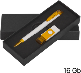 E70120-1/10T/16Gb - Набор ручка + флеш-карта 16Гб в футляре