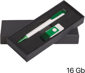 E70120-1/6T/16Gb - Набор ручка + флеш-карта 16Гб в футляре