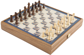Набор игр (шахматы, нарды, лудо, змейка) (ECBLS34BLU)
