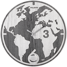 Часы настенные "Карта мира" (EL350)