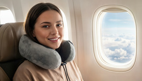 Подушка "Cloud" для путешествий в футляре (E6788)