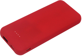 Внешний аккумулятор Arrida 5000 mAh, с покрытием Baby skin, красный (R2017.05)