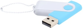 Флешка Designer To Go 2.0 USB 16Gb, голубой/белый (R3033R.08.01)