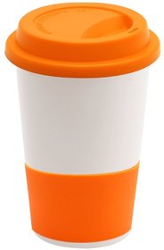 Кружка Magic To Go, белый/оранжевый (R6134.01.07)