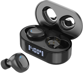 Наушники беспроводные Bluetooth Gubber TW16, черные (R47001.02)
