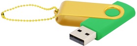 Флешка Designer To Go 2.0 USB 16Gb, зеленый/желтый (R3033R.04.06)