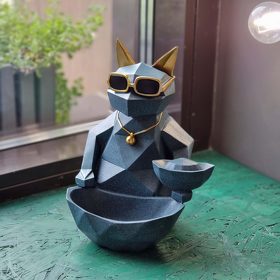 Статуэтка хранитель Кот фантазер, изумрудный (RATS023-C-GR)