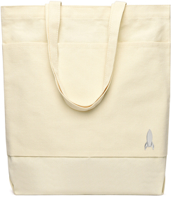 Сумка для покупок JETTA 325 г/м&sup2; с шильдом - ракета, натуральный (R25012.00.05)