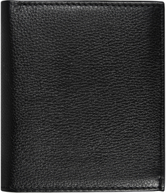 Кошелек с картхолдером Leather Plain, чёрный (R616102.03)