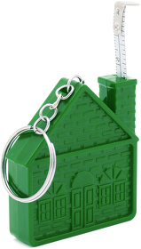 Брелок-рулетка Home, 1метр, зеленый (R12001.04)