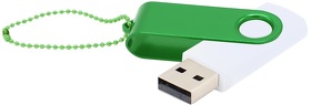 Флешка Designer To Go 2.0 USB 16Gb, белый/зеленый (R3033R.01.04)
