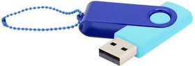 Флешка Designer To Go 2.0 USB 16Gb, бирюзовый/синий (R3033R.17.03)