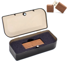Флешка Selva, 16 Гб в футляре, коричневый (R3025.19.02)