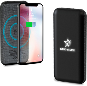 Внешний аккумулятор Stormoway, 10000 mAh с беспроводной зарядкой, черный (R2030.02)