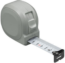 Рулетка Tools Standart, 5метров, серая, пластиковая, с ремешком (R630005.16)