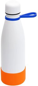 Термобутылка герметичная вакуумная Olivia To Go, белый/синий/оранжевый (R5050.01.03.07)