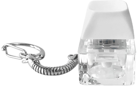 Брелок PUSH ME с LED подсветкой, Белый (R12039.01)