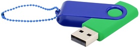 Флешка Designer To Go 2.0 USB 16Gb, зеленый/синий (R3033R.04.03)