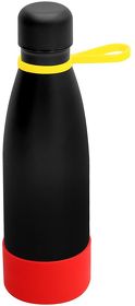 Термобутылка герметичная вакуумная Olivia To Go, чёрный/жёлтый/красный (R5050.02.06.05)
