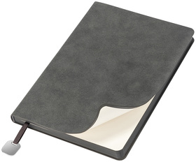 Ежедневник Flexy Nuba А5, темно-серый, недатированный, в гибкой обложке (R15261.12.16 new)