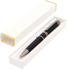 Ручка Senator в коробке Cradle белой с позолотой, чёрная (R54075.02)