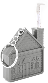 Брелок-рулетка Home, 1метр, серый (R12001.10)