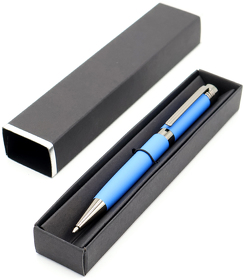 Ручка Senator в коробке Cradle чёрной с серебристым, синяя (R54076.03)