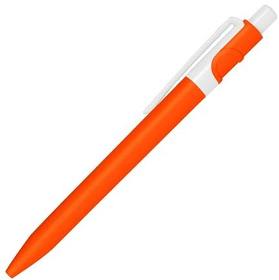 Ручка шариковая пластиковая Ravena Color, оранжевая/белая (R1535.07)