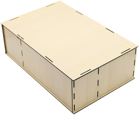 Подарочная коробка ламинированная из HDF 36,3 × 23,4 × 12,5 см (3 отделения) (R53055)
