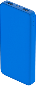 Внешний аккумулятор Polus, 10000 Mah, софт-тач покрытие, светло синий (R2018.26)