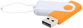 Флешка Designer To Go 2.0 USB 16Gb, оранжевый/белый (R3033R.07.01)