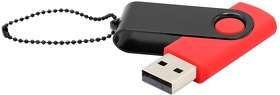 Флешка Designer To Go 2.0 USB 16Gb, красный/черный (R3033R.05.02)