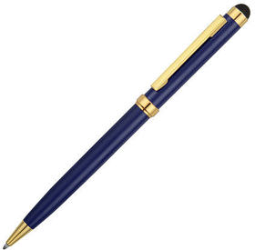 Ручка шариковая со стилусом Gold Soi, металлическая, темно-синяя/золотистая (R410910.09-648)
