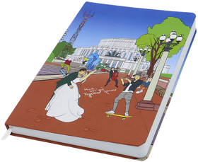 Записная книжка A5 Dziuna Театр в клетку 15 × 21 см (RDz06)