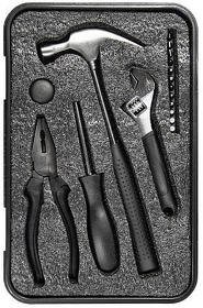 Набор инструментов Tools Baltimore черный 6 в 1 в пластиковом футляре (R630007.03)