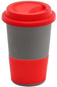 Кружка Magic To Go, серый/красный (R6134.10.05)