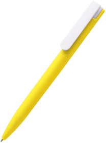 Ручка пластиковая Mira Soft софт-тач, желтый (R1003.06)