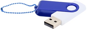 Флешка Designer To Go 2.0 USB 16Gb, белый/синий (R3033R.01.03)