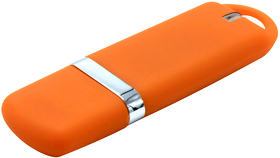 Флешка Shape с покрытием Софт Тач 16 GB, оранжевая (R3010.07)